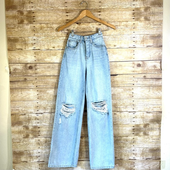 And Now This Size 25” Womens Jeans Distressed - Picture 7 of 9